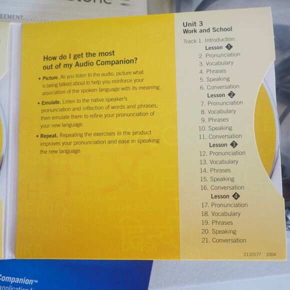 Rosetta Stone French Francais Level 1 Version 4 Learn Language With‎ Headphones - Picture 16 of 16